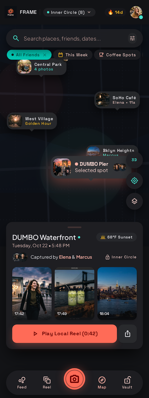 Memory map screen